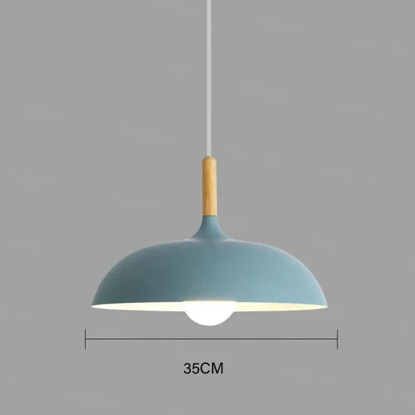 Oak Wood Pendant Light for Nordic Interiors