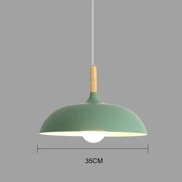 Oak Wood Pendant Light for Nordic Interiors