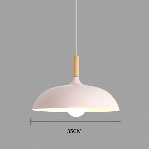Oak Wood Pendant Light for Nordic Interiors