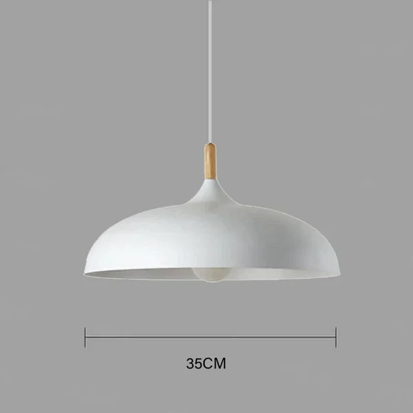 Oak Wood Pendant Light for Nordic Interiors