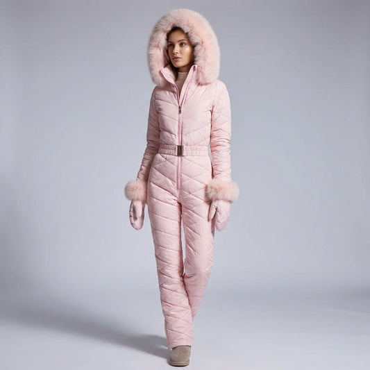 One-piece waterproof ski suit