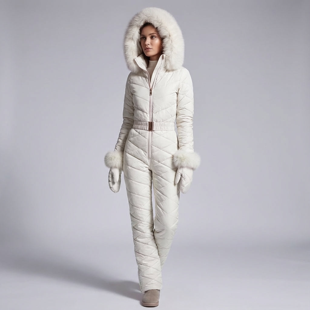 One-piece waterproof ski suit