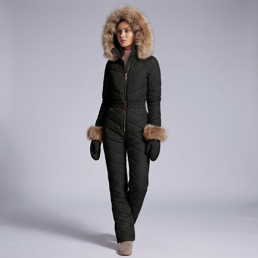 One-piece waterproof ski suit