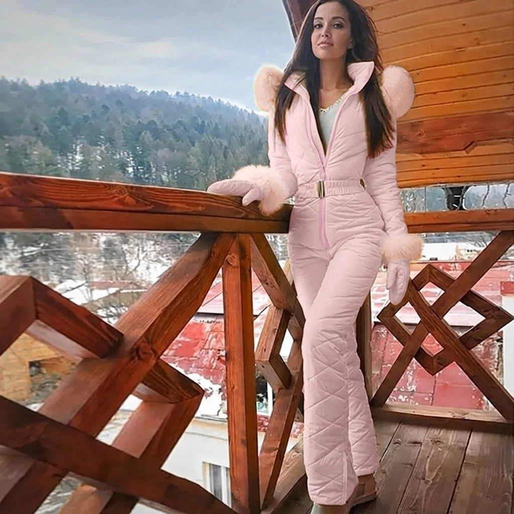 One-piece waterproof ski suit
