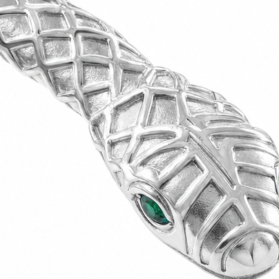 Open Coil Serpent Wrap Bangle