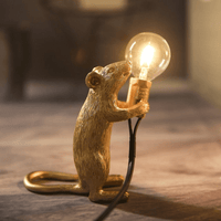 Original Designer Mouse Lamp for Tabletop or Shelf