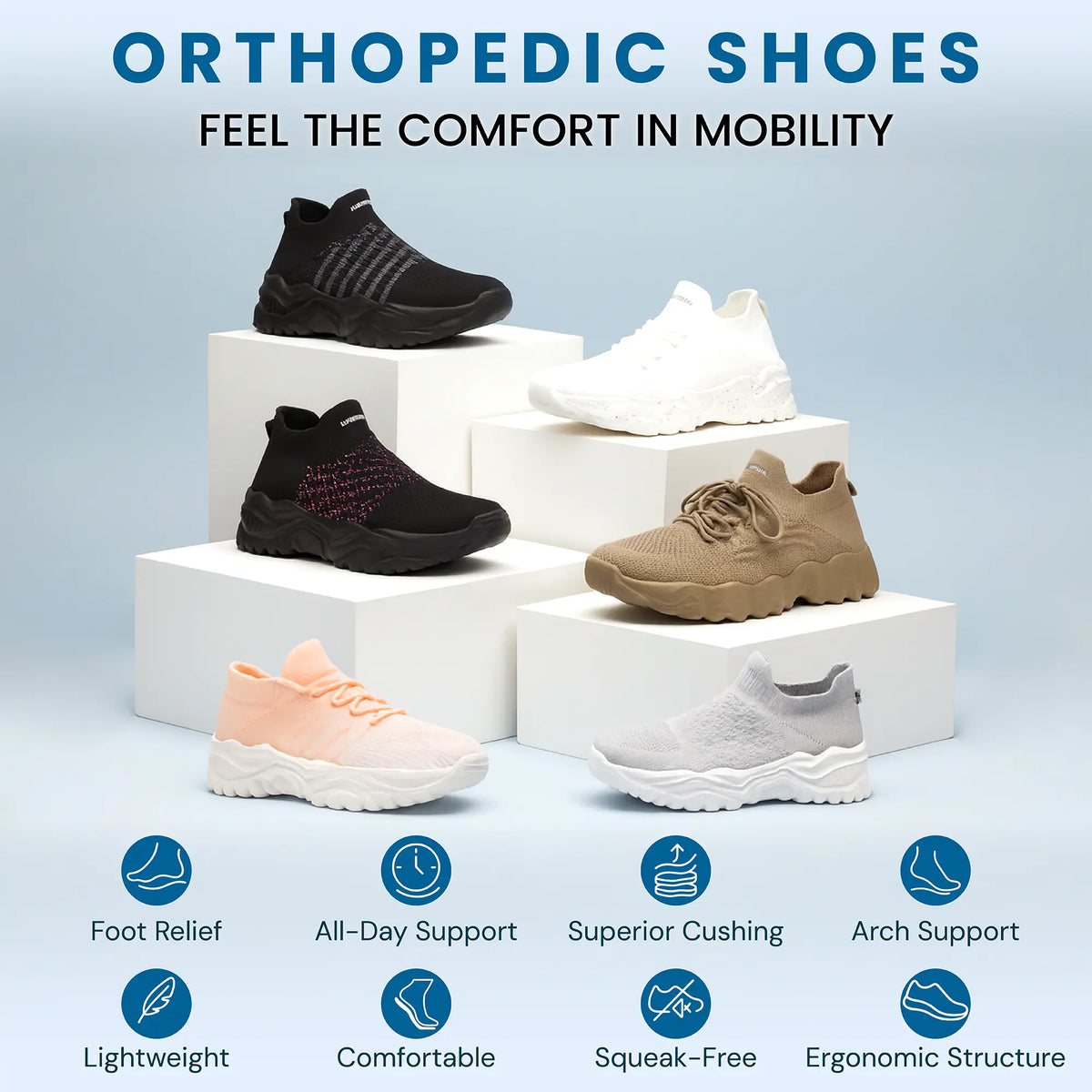 Orthopedic Cloud Slip-On Shoes