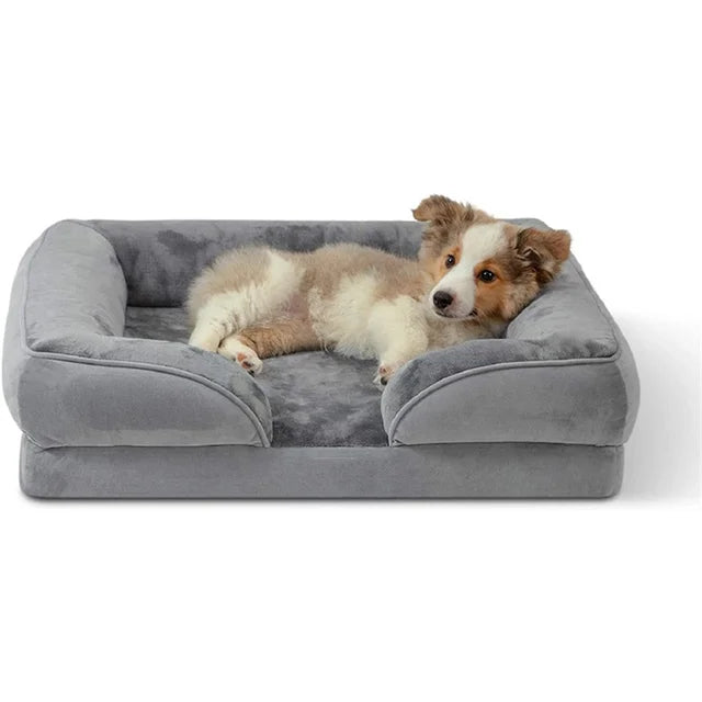 Orthopedic Comfort Dog Sofa Bed - Grey