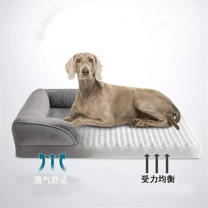 Orthopedic Comfort Dog Sofa Bed - Grey