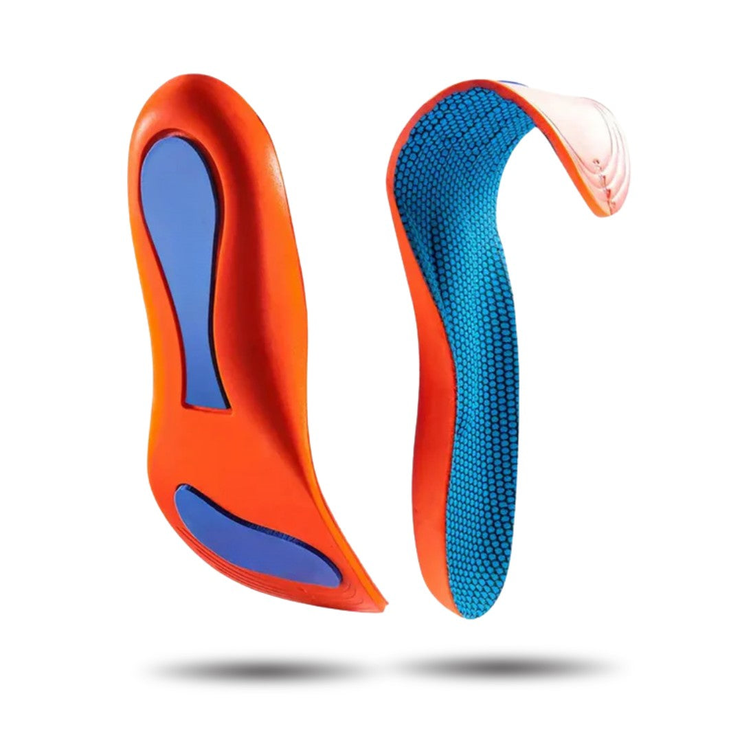 Orthopedic Insoles with Cushioning for Heel Spurs and Flat Feet – Adjustable Length, Breathable Material