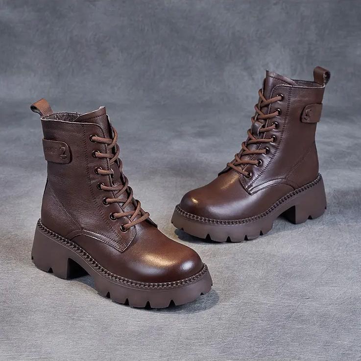 Orthopedic Lace-Up Boots