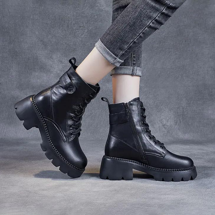 Orthopedic Lace-Up Boots