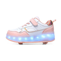 Orthopedic LED Roller Sneakers with Adjustable Wheels and Lights