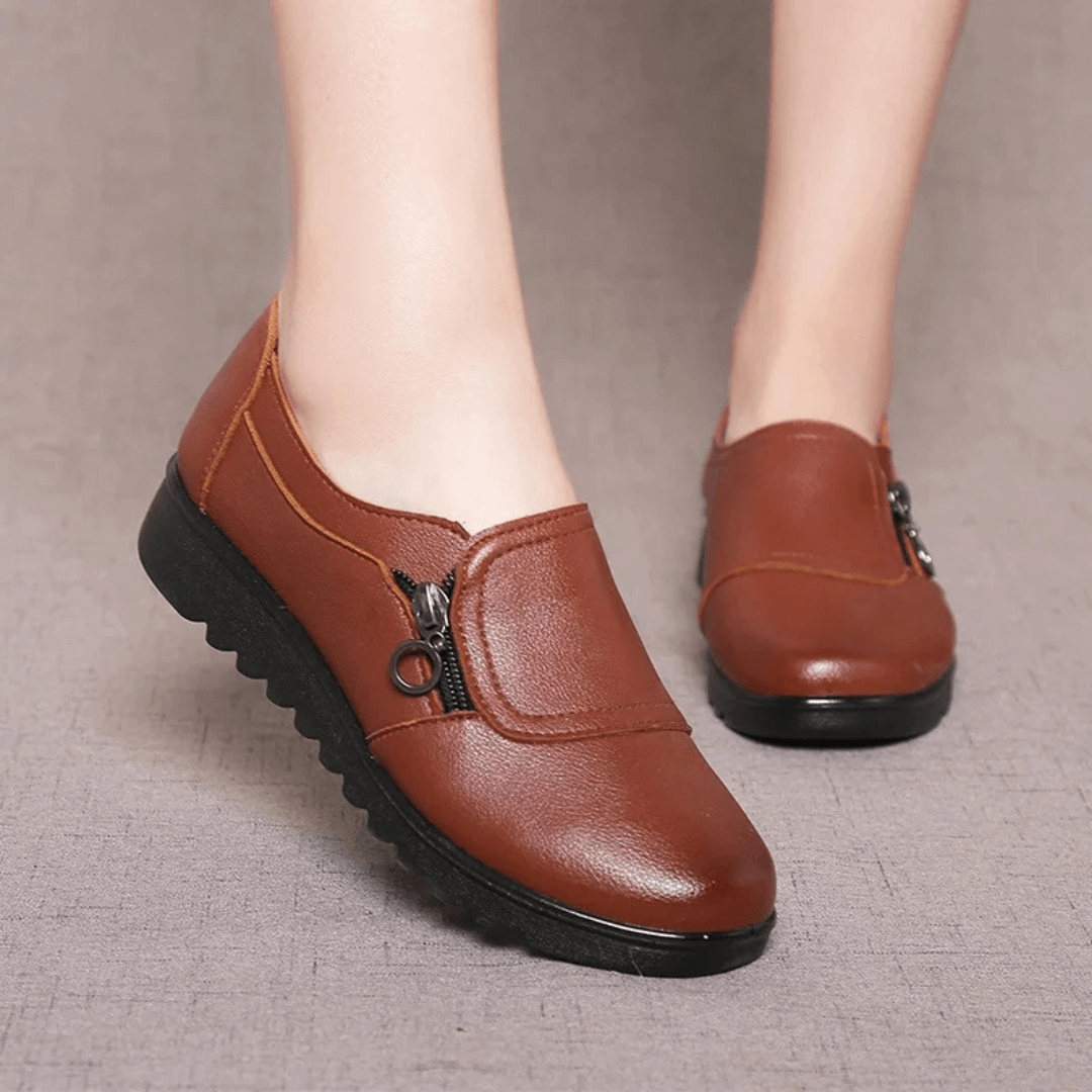 Orthopedic Zip-Up Slip-On Shoes