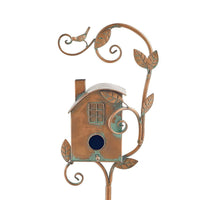Outdoor Decorative Metal Birdhouse Garden Stakes