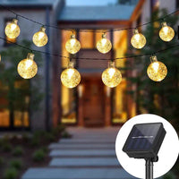 Outdoor Decorative Solar String Lights – Elegant Design & Automatic Solar Charging