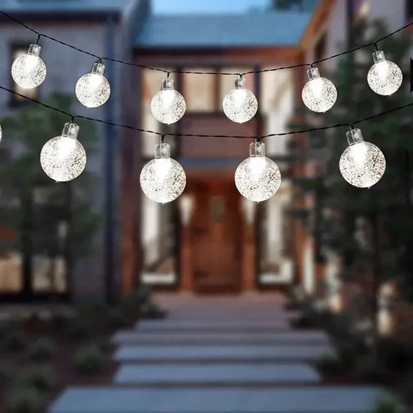 Outdoor Decorative Solar String Lights – Elegant Design & Automatic Solar Charging
