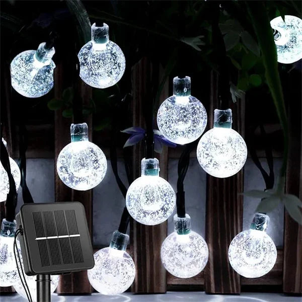 Outdoor Decorative Solar String Lights – Elegant Design & Automatic Solar Charging