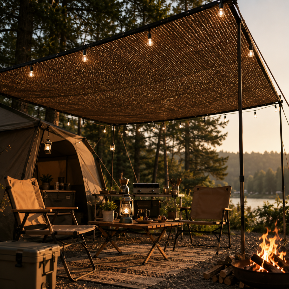 Outdoor Mesh Shade Canopy