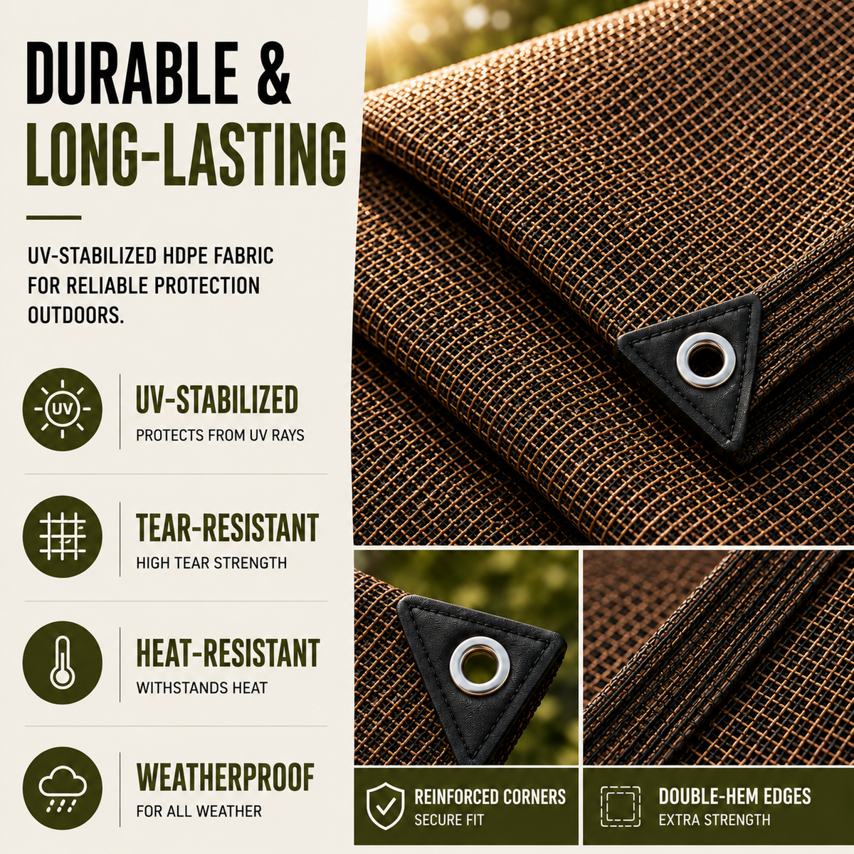 Outdoor Mesh Shade Canopy