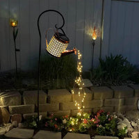Outdoor Solar LED Waterfall Garden Light Decor