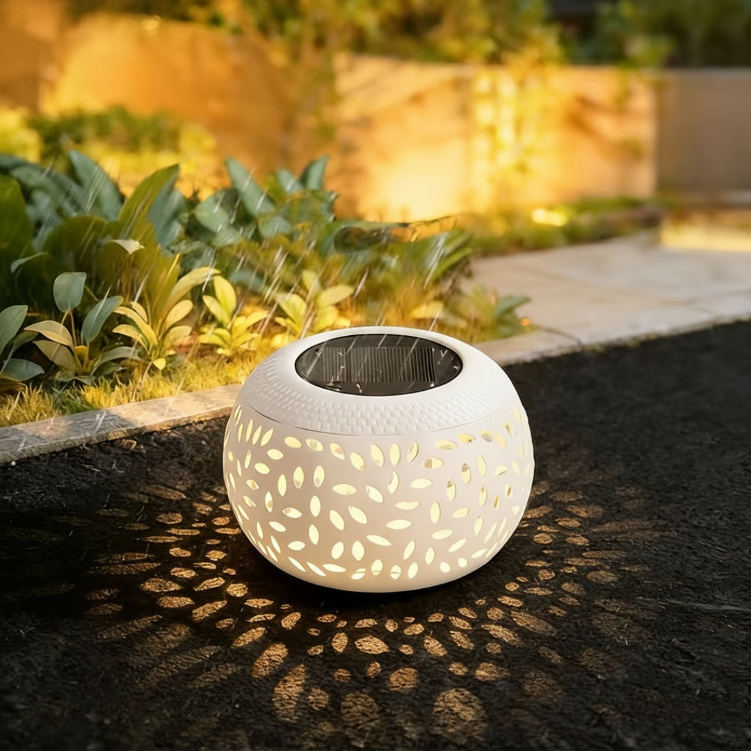 Outdoor Solar Table Lamp - Atmospheric Solar Table Light for Outdoors