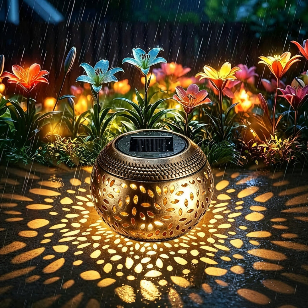 Outdoor Solar Table Lamp - Atmospheric Solar Table Light for Outdoors
