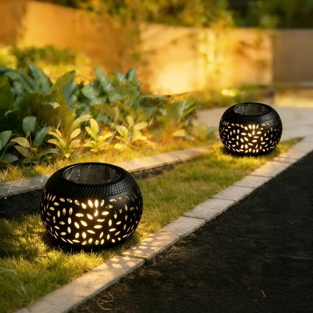 Outdoor Solar Table Lamp - Atmospheric Solar Table Light for Outdoors