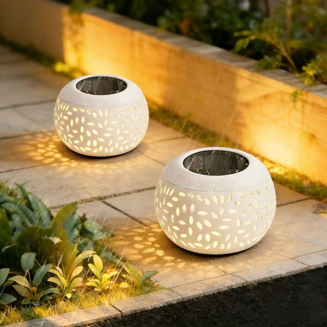 Outdoor Solar Table Lamp - Atmospheric Solar Table Light for Outdoors