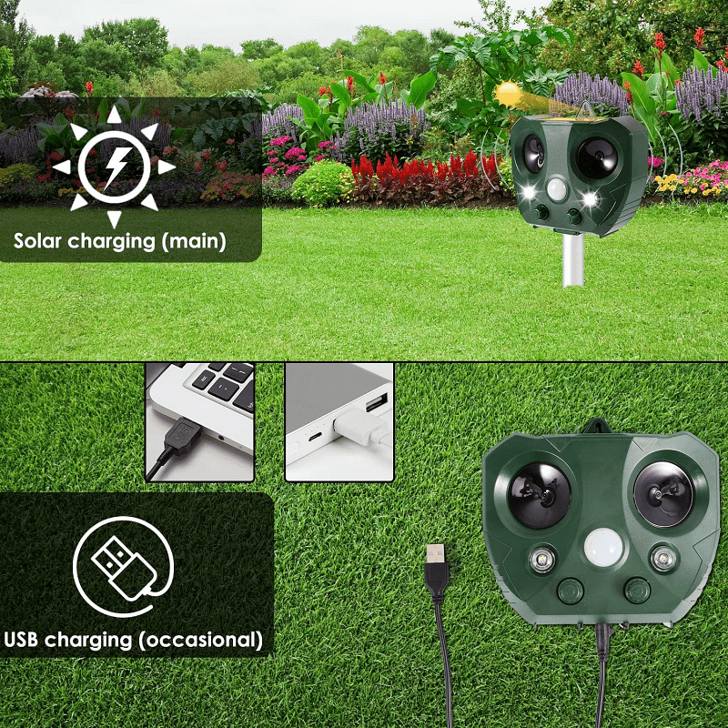 Outdoor Solar Ultrasonic Bird Repeller