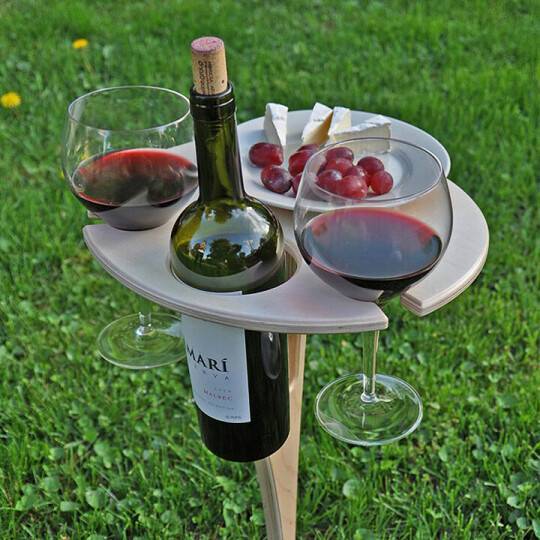 Outdoor Wine Table for Summer Picnics