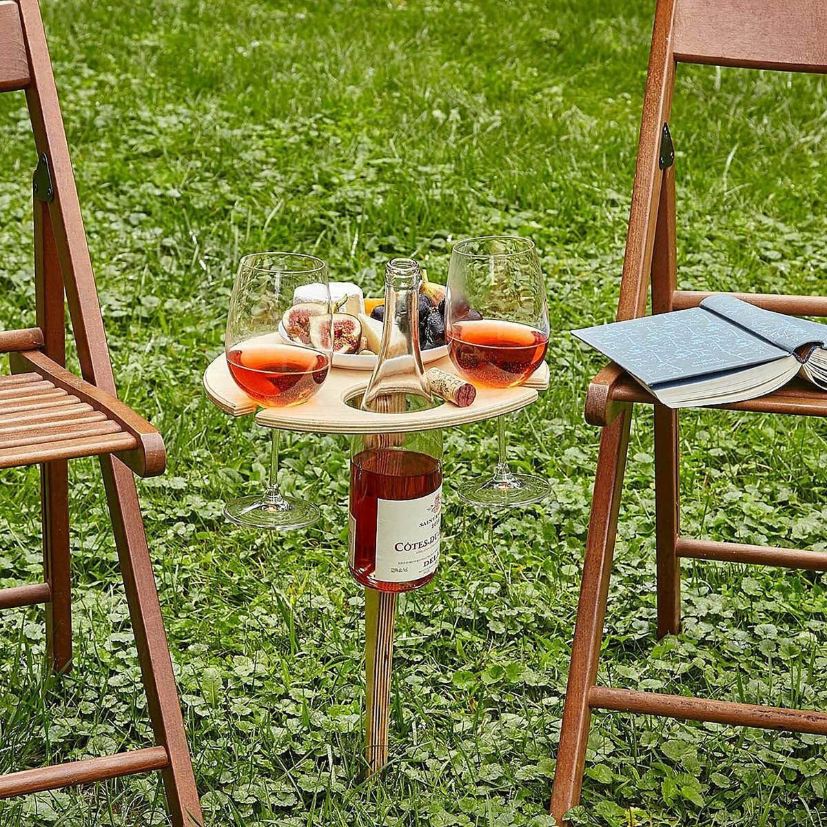 Outdoor Wine Table for Summer Picnics