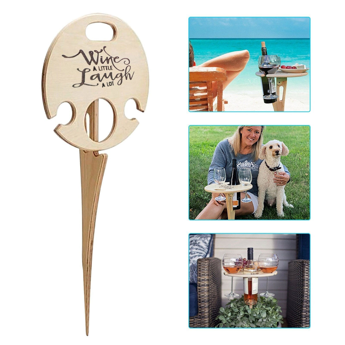 Outdoor Wine Table for Summer Picnics