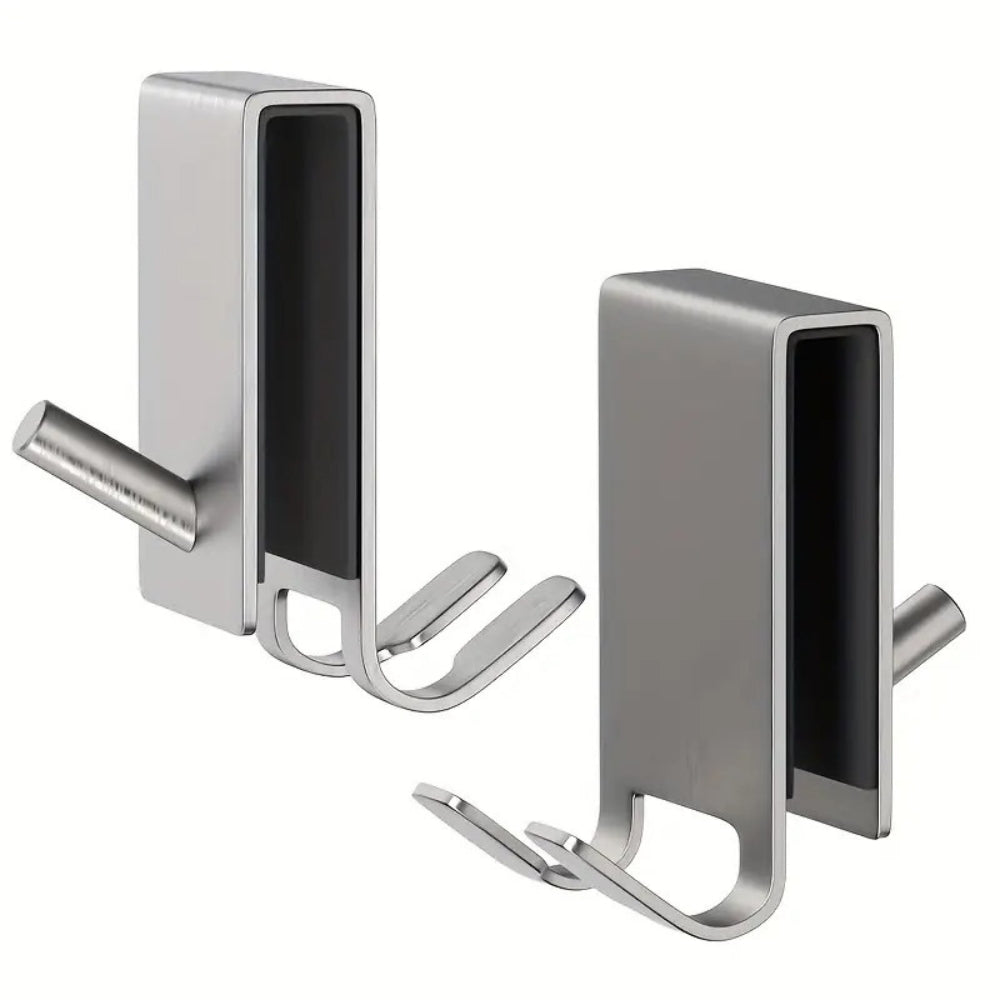Over-the-Glass Stainless Steel Shower Door Hooks