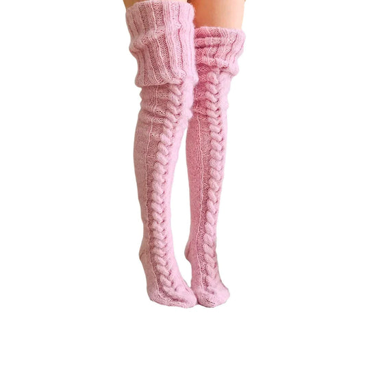 Over-the-Knee Knit Socks
