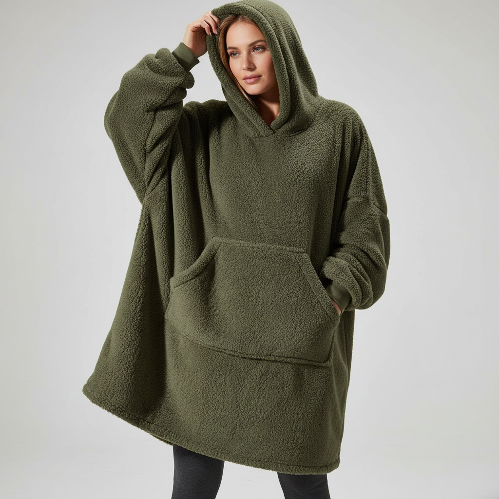 Oversized Hoodie Blanket Robe
