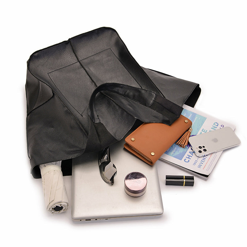 Oversized Leather Weekend Bag