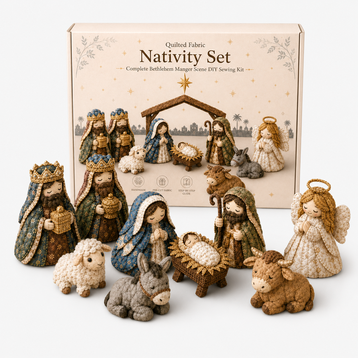 Patchwork Fabric Nativity Sewing Kit