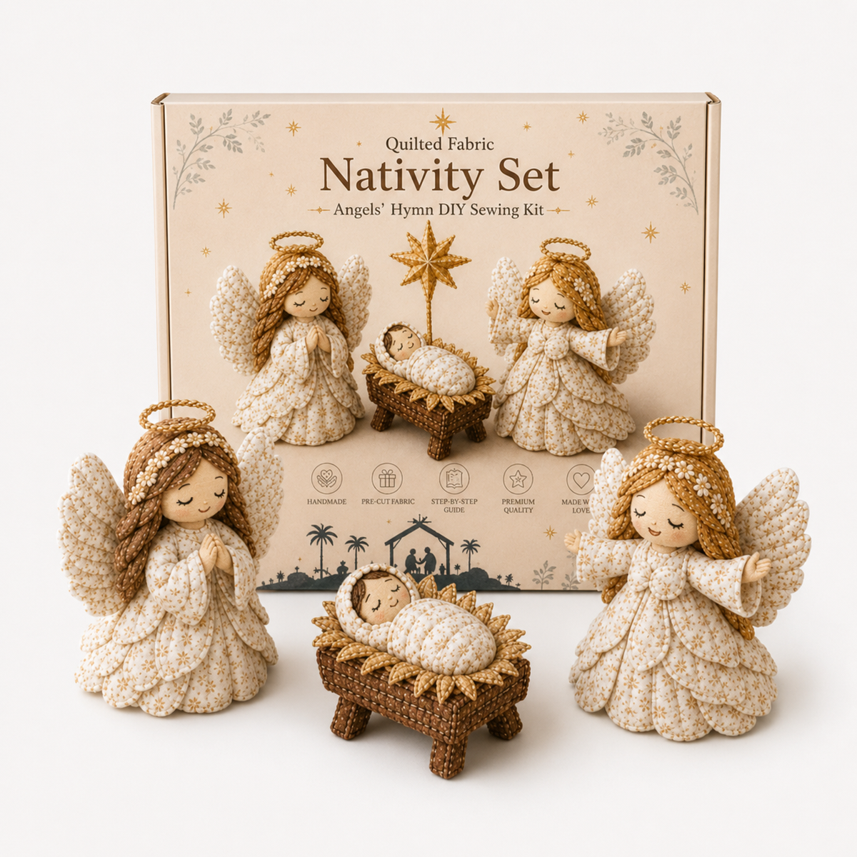 Patchwork Fabric Nativity Sewing Kit