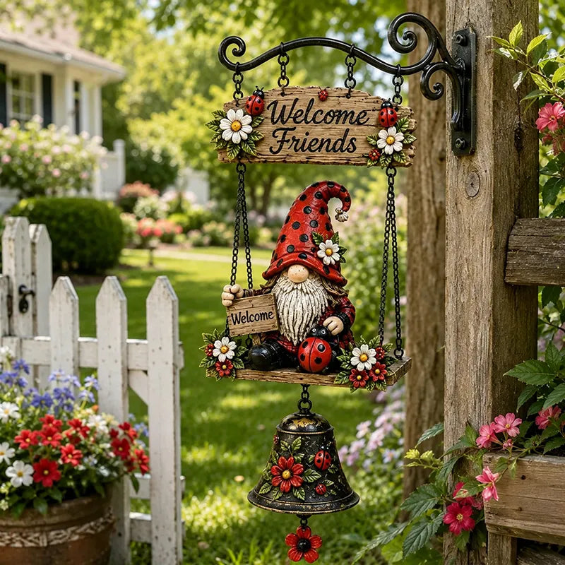 Patio Welcome Gnome Doorbell Decoration