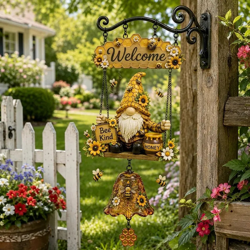 Patio Welcome Gnome Doorbell Decoration