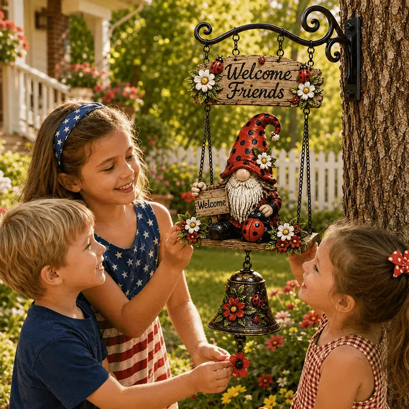 Patio Welcome Gnome Doorbell Decoration