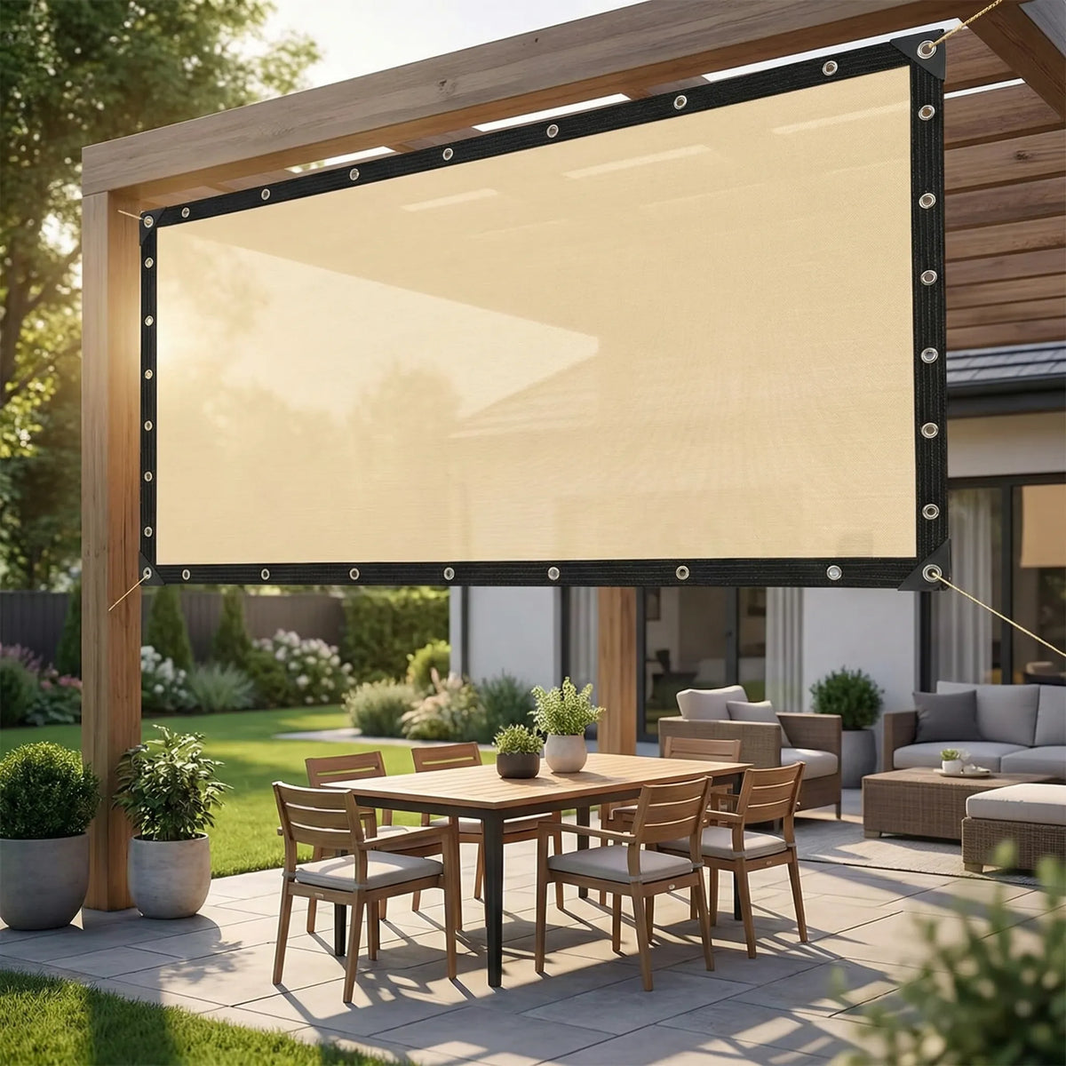 Pergola Side Panel - Gazebo Side Wall Sun & Wind Screen