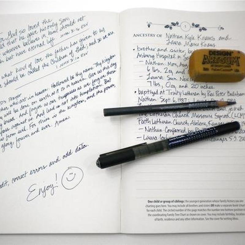 Personalized Family Tree and Memory Notebook