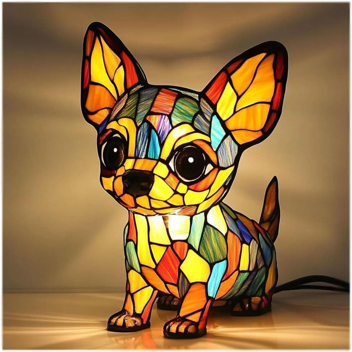 Pet Design Night Light with Warm Light and USB-Powered Switch