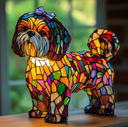 Pet Design Night Light with Warm Light and USB-Powered Switch