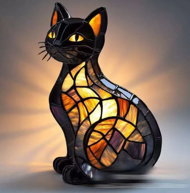 Pet Design Night Light with Warm Light and USB-Powered Switch