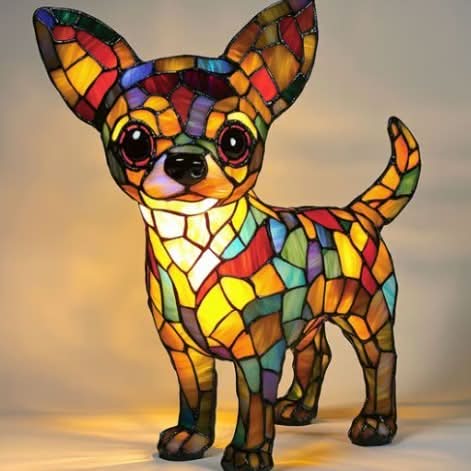 Pet Design Night Light with Warm Light and USB-Powered Switch