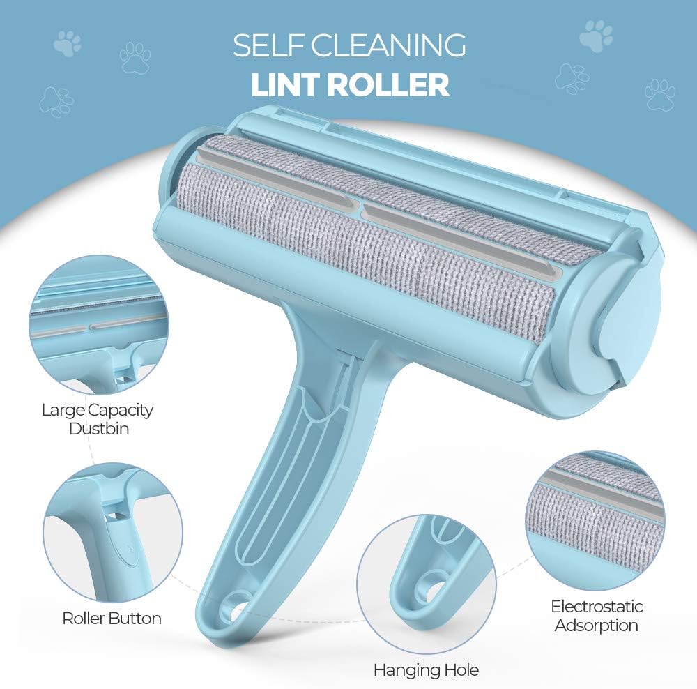 Pet Hair Remover - Self-Cleaning Lint Roller for Pets