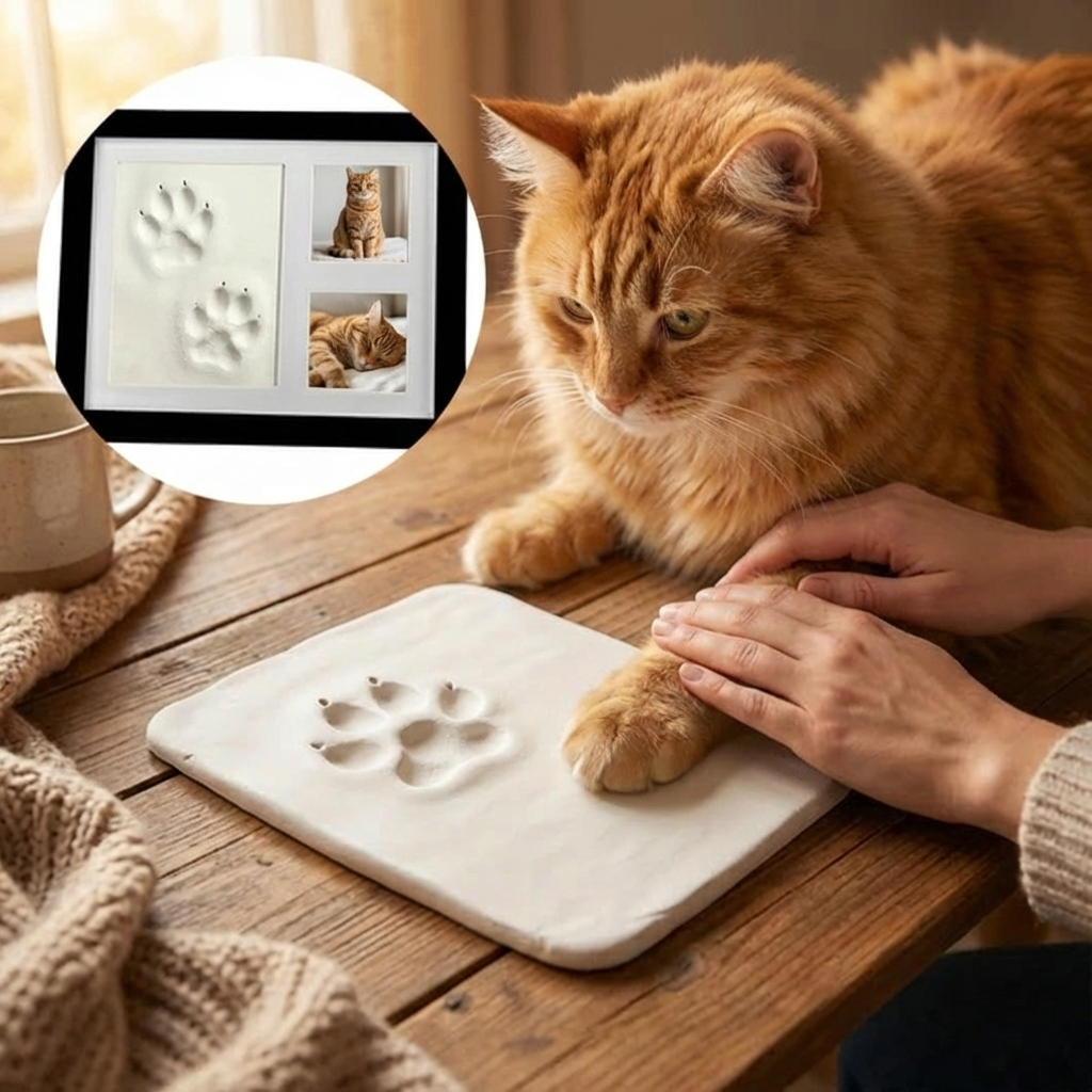 Pet Paw Print Clay Keepsake Kit